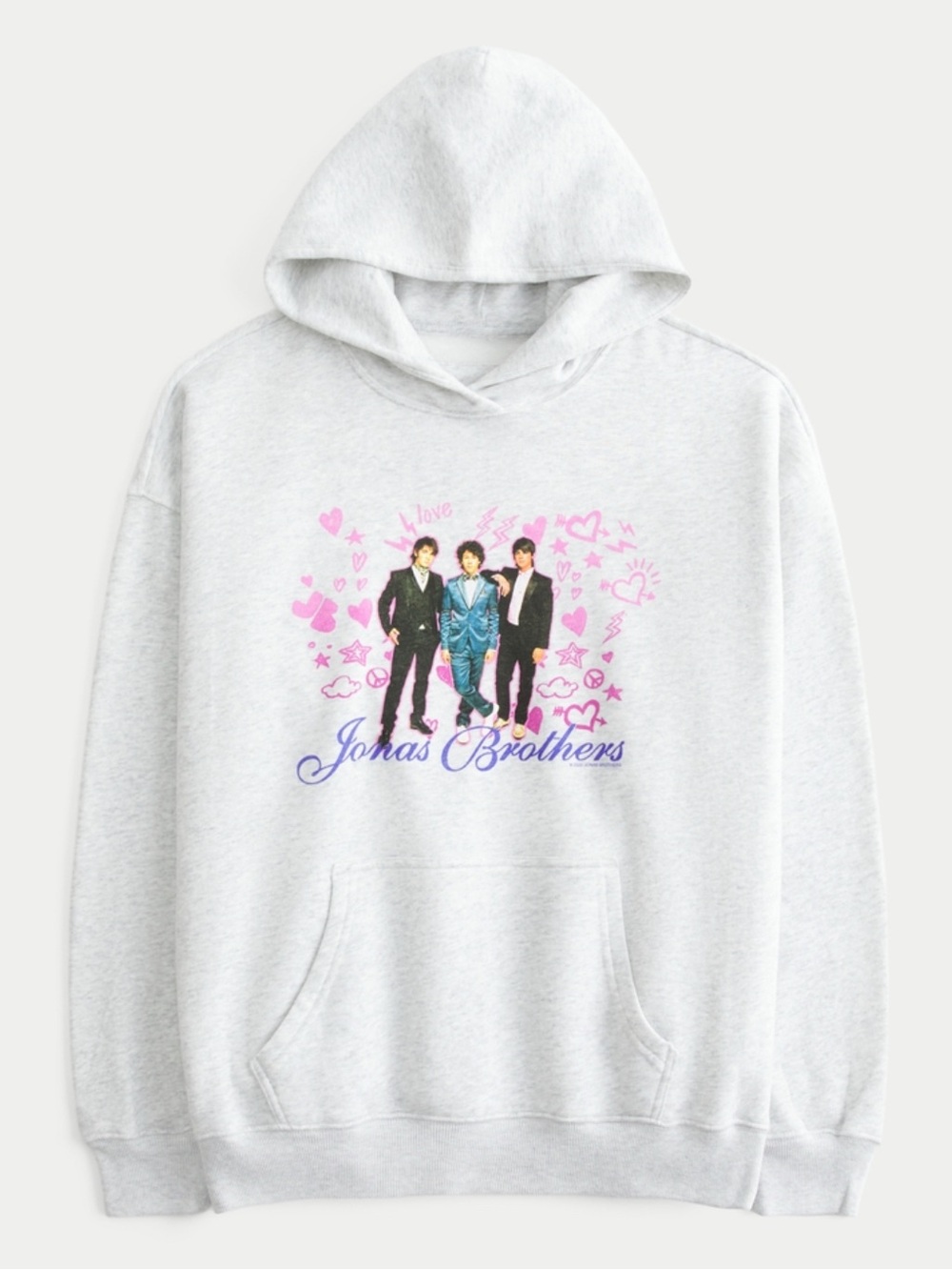 Hollister Jonas Brothers Graphic Oversized Hoodie - Size Small